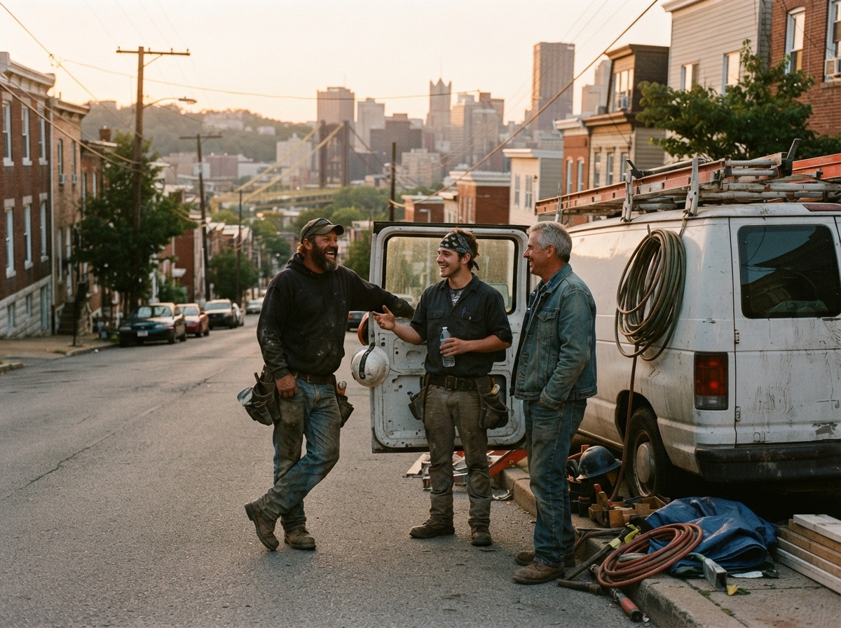 The Roofing Pros Pittsburgh PA team at work in Pittsburgh
