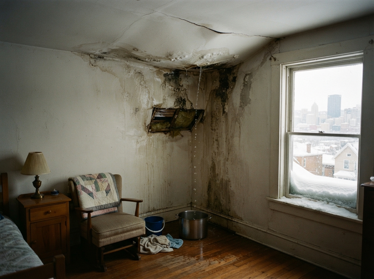 Signs of Roof Damage After Heavy Snow in Pittsburgh